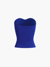 Ribbed Sweetheart Crop Tube Top